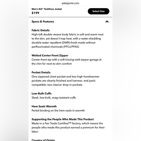 Patagonia Men's Jacket - Picture 9 of 9